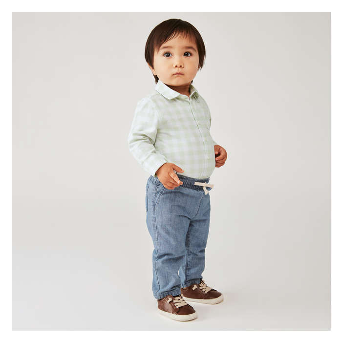Baby Boys' Woven Bodysuit